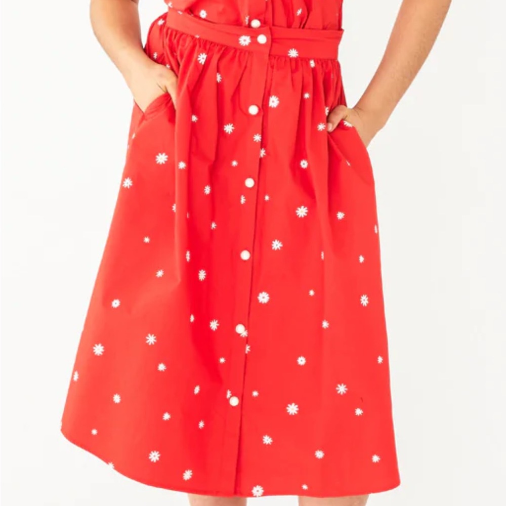 BAN.DO EASY BUTTON-UP SKIRT - DAISY